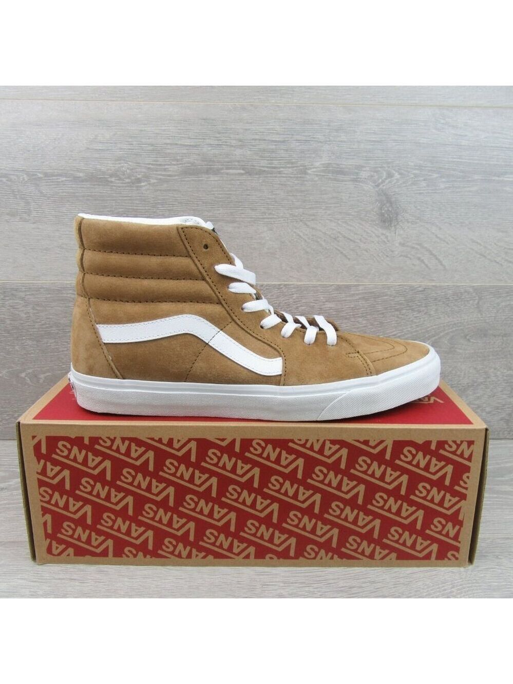 Vans Sk8-Hi Suede Sneakers Men's Size 11.5 Brown NEW - Picture 2 of 15